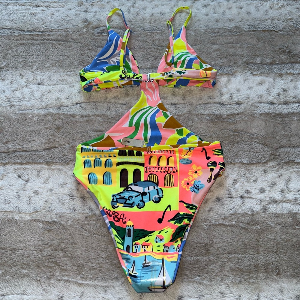 NEW🌸MAAJI Selvatik Mimi Reversible Trikini Cheeky Cut One Piece Swimsuit Size S - Picture 15 of 15